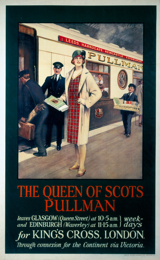 'The Queen of Scots Pullman', Pullman Company poster, c 1926 Art Print - Science Museum Shop