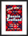 'Great News! An All in Holiday in Bonnie Scotland', BR poster, c 1950s art print small black Art Print - Science Museum Shop