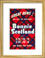'Great News! An All in Holiday in Bonnie Scotland', BR poster, c 1950s art print small gold Art Print - Science Museum Shop
