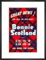 'Great News! An All in Holiday in Bonnie Scotland', BR poster, c 1950s art print medium black Art Print - Science Museum Shop