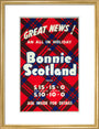 'Great News! An All in Holiday in Bonnie Scotland', BR poster, c 1950s art print medium gold Art Print - Science Museum Shop