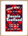 'Great News! An All in Holiday in Bonnie Scotland', BR poster, c 1950s art print medium natural Art Print - Science Museum Shop