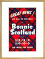 'Great News! An All in Holiday in Bonnie Scotland', BR poster, c 1950s art print large gold Art Print - Science Museum Shop