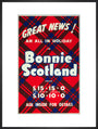 'Great News! An All in Holiday in Bonnie Scotland', BR poster, c 1950s art print extra large black Art Print - Science Museum Shop