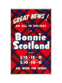'Great News! An All in Holiday in Bonnie Scotland', BR poster, c 1950s art print small none Art Print - Science Museum Shop