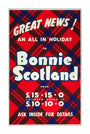 'Great News! An All in Holiday in Bonnie Scotland', BR poster, c 1950s unstretched canvas extra large none Art Print - Science Museum Shop