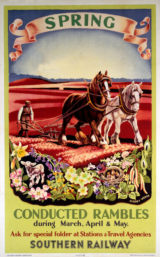 ‘Spring’, SR poster, 1936. Art Print - Science Museum Shop