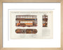 Science Museum produced poster of the four-wheeled electric tramcar built for the Glasgow corporation tramways in 1901. art print extra small natural Art Print - Science Museum Shop