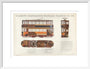 Science Museum produced poster of the four-wheeled electric tramcar built for the Glasgow corporation tramways in 1901. art print medium white Art Print - Science Museum Shop