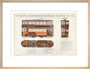 Science Museum produced poster of the four-wheeled electric tramcar built for the Glasgow corporation tramways in 1901. art print medium natural Art Print - Science Museum Shop