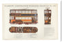 Science Museum produced poster of the four-wheeled electric tramcar built for the Glasgow corporation tramways in 1901. stretched canvas extra large none Art Print - Science Museum Shop