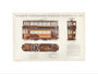 Science Museum produced poster of the four-wheeled electric tramcar built for the Glasgow corporation tramways in 1901. art print large none Art Print - Science Museum Shop