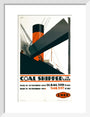 Poster, Coal Shipped on LNER art print small white Art Print - Science Museum Shop