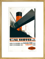 Poster, Coal Shipped on LNER art print large gold Art Print - Science Museum Shop