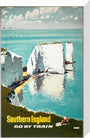 'Southern England, Go by Train', BR (SR) poster, 1960. stretched canvas medium none Art Print - Science Museum Shop