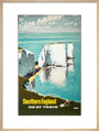 'Southern England, Go by Train', BR (SR) poster, 1960. art print large natural Art Print - Science Museum Shop