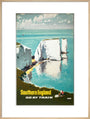 'Southern England, Go by Train', BR (SR) poster, 1960. art print extra large natural Art Print - Science Museum Shop