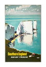 'Southern England, Go by Train', BR (SR) poster, 1960. unstretched canvas large none Art Print - Science Museum Shop