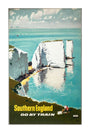 'Southern England, Go by Train', BR (SR) poster, 1960. unstretched canvas extra large none Art Print - Science Museum Shop