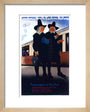 'Passengers of the Past - the Pilgrim Fathers', LNER poster, 1929. art print extra small natural Art Print - Science Museum Shop