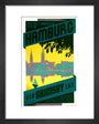 'Hamburg via Grimsby', LNER poster, c 1930s art print extra small black Art Print - Science Museum Shop