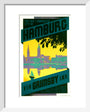 'Hamburg via Grimsby', LNER poster, c 1930s art print extra small white Art Print - Science Museum Shop
