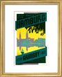 'Hamburg via Grimsby', LNER poster, c 1930s art print extra small gold Art Print - Science Museum Shop