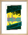 'Hamburg via Grimsby', LNER poster, c 1930s art print extra small natural Art Print - Science Museum Shop