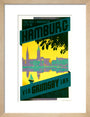 'Hamburg via Grimsby', LNER poster, c 1930s art print small natural Art Print - Science Museum Shop