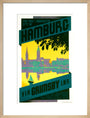 'Hamburg via Grimsby', LNER poster, c 1930s art print medium natural Art Print - Science Museum Shop