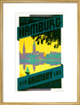 'Hamburg via Grimsby', LNER poster, c 1930s art print large gold Art Print - Science Museum Shop