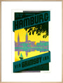'Hamburg via Grimsby', LNER poster, c 1930s art print extra large natural Art Print - Science Museum Shop