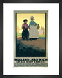 LNER poster. Holland via Harwich - Day & Night art print extra small black Art Print - Science Museum Shop