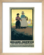 LNER poster. Holland via Harwich - Day & Night art print extra small natural Art Print - Science Museum Shop
