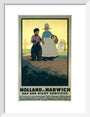 LNER poster. Holland via Harwich - Day & Night art print small white Art Print - Science Museum Shop