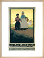 LNER poster. Holland via Harwich - Day & Night art print medium natural Art Print - Science Museum Shop