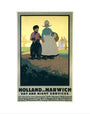 LNER poster. Holland via Harwich - Day & Night art print extra small none Art Print - Science Museum Shop
