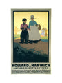 LNER poster. Holland via Harwich - Day & Night art print small none Art Print - Science Museum Shop
