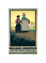 LNER poster. Holland via Harwich - Day & Night unstretched canvas small none Art Print - Science Museum Shop
