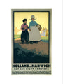 LNER poster. Holland via Harwich - Day & Night art print large none Art Print - Science Museum Shop