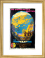 'The Booklovers' Britain: The Trossachs', LNER poster, 1927. art print small gold Art Print - Science Museum Shop
