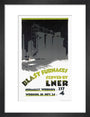 ‘Blast Furnaces Served by LNER’, LNER poster, 1926. art print small black Art Print - Science Museum Shop