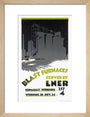‘Blast Furnaces Served by LNER’, LNER poster, 1926. art print small natural Art Print - Science Museum Shop