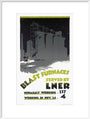 ‘Blast Furnaces Served by LNER’, LNER poster, 1926. art print extra large white Art Print - Science Museum Shop