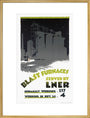 ‘Blast Furnaces Served by LNER’, LNER poster, 1926. art print extra large gold Art Print - Science Museum Shop