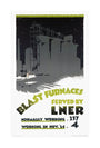 ‘Blast Furnaces Served by LNER’, LNER poster, 1926. unstretched canvas large none Art Print - Science Museum Shop
