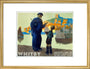 'Whitby', LNER poster, 1923. art print medium gold Art Print - Science Museum Shop