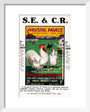 SECR poster, 1921. art print extra small white Art Print - Science Museum Shop