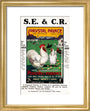 SECR poster, 1921. art print extra small gold Art Print - Science Museum Shop