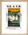 SECR poster, 1921. art print extra small natural Art Print - Science Museum Shop